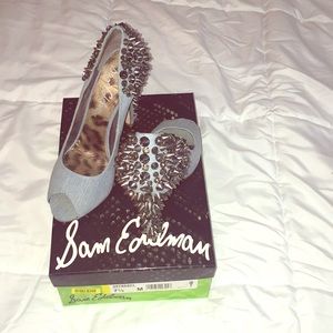 Sam Edelman Open toed spiked/jeweled heel